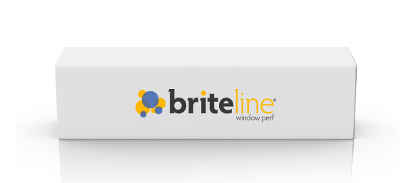 briteline® White & Clear Printable Vinyl Static Cling Window Film