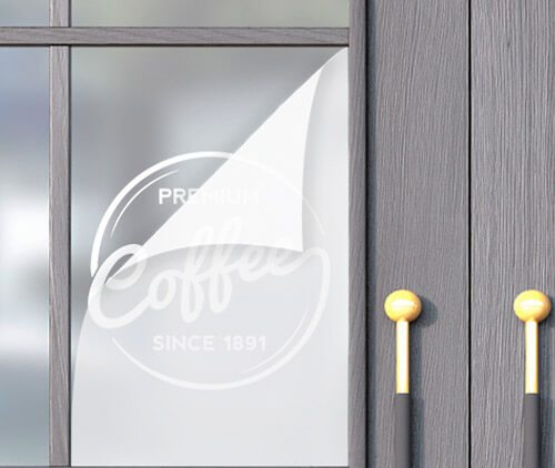 briteline® White & Clear Printable Vinyl Static Cling Window Film